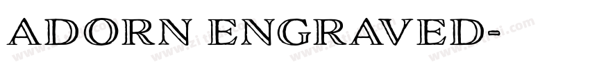 adorn engraved字体转换